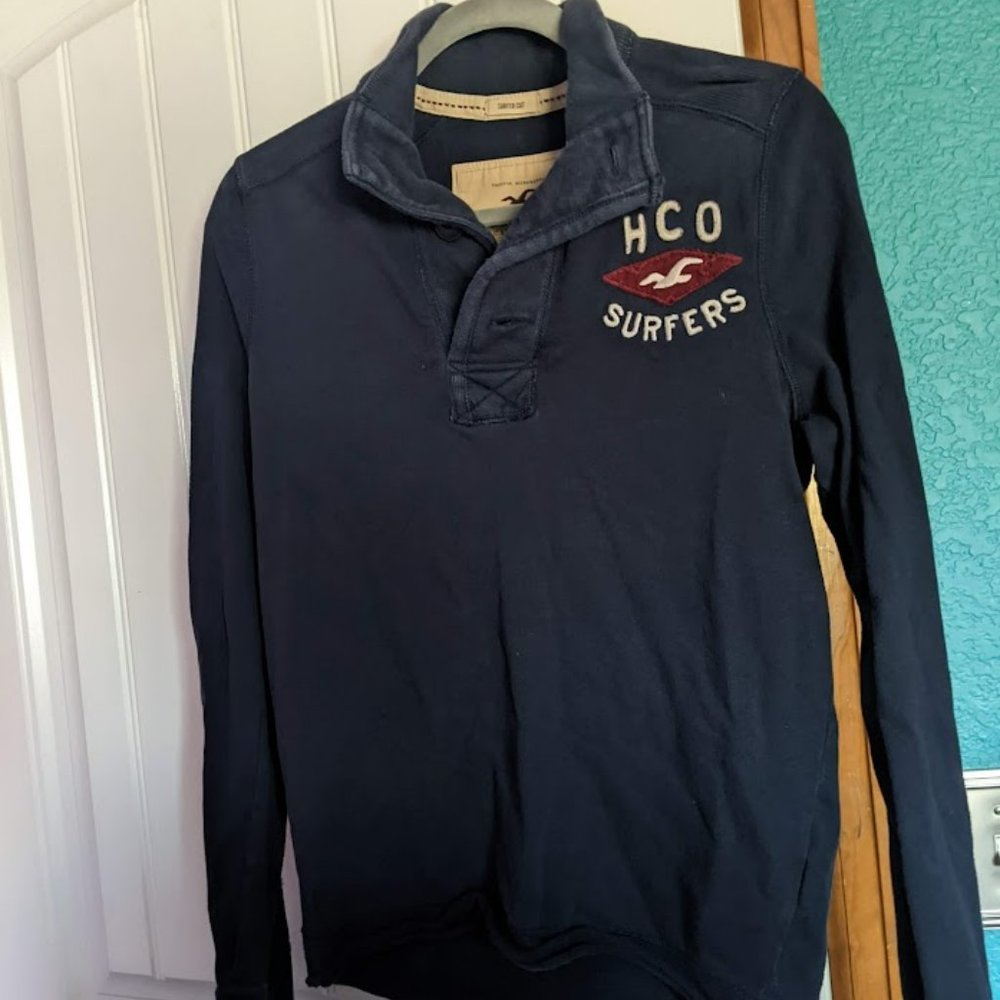 Men's small Hollister henly type shirt long sleeve